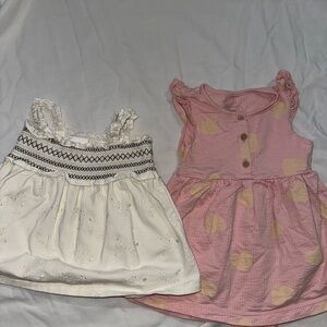 baby girls spring/summer dress 2-pack bundle 12-18 months